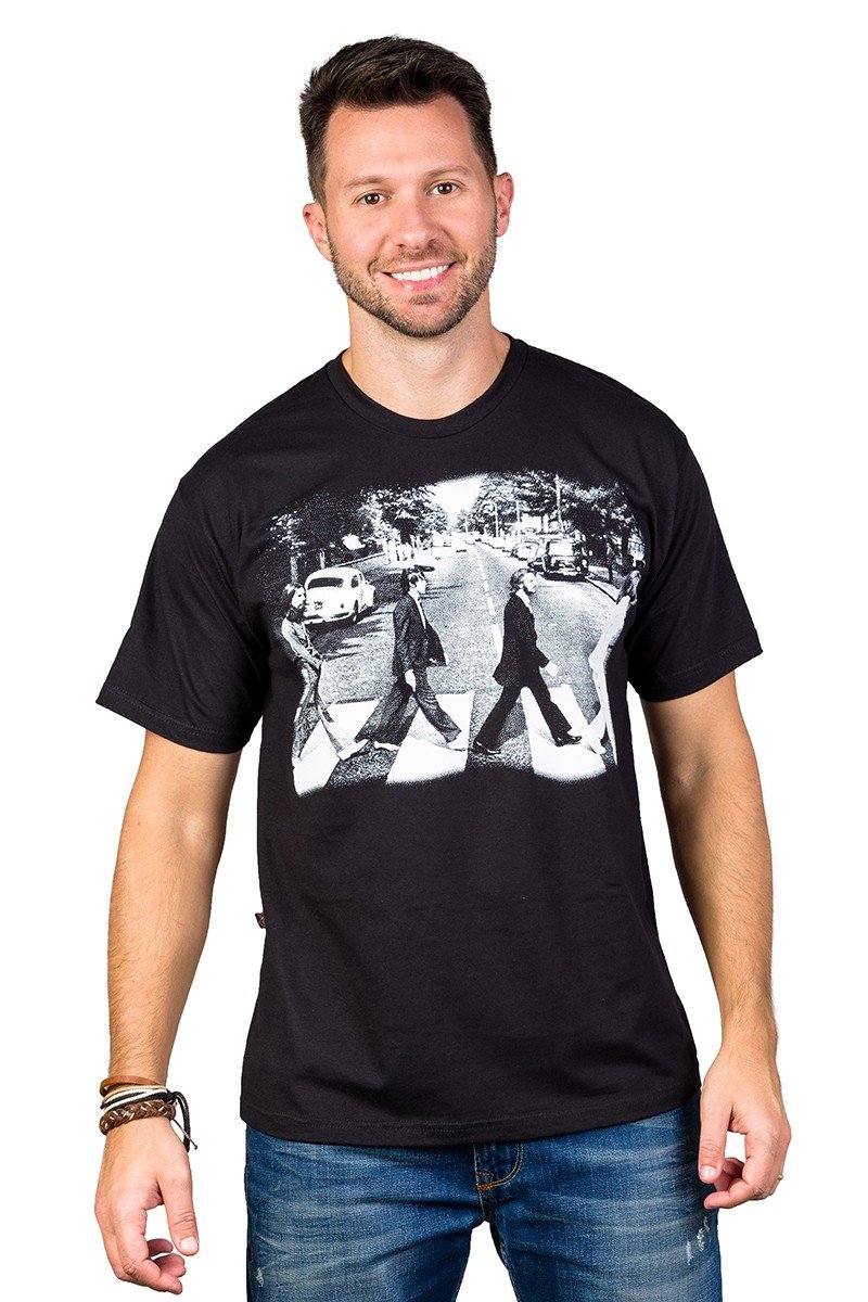 Camiseta The Beatles Abbey Road Gola Redonda - UNISSEX