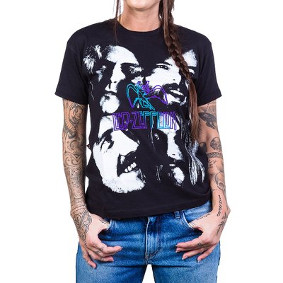 Camiseta Led Zeppelin Banda Manga Curta