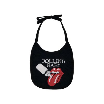 babador rolling stones mamadeira lingua preta rolling stones ba009