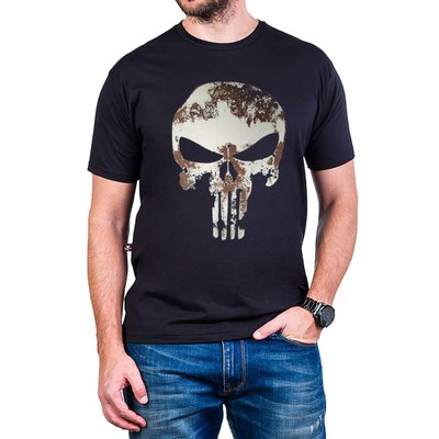 camiseta justiceiro manchado com estampa 2700 2