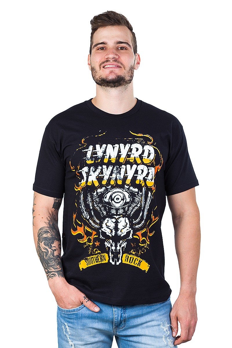 Camiseta Lynyrd Skynyrd Southern Rock Gola Redonda - UNISSEX
