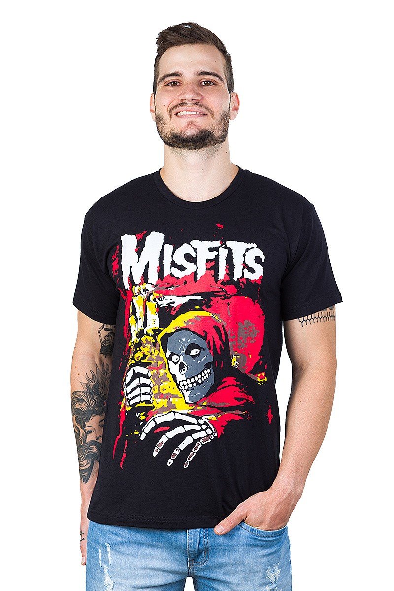 Camiseta Misfits American Psycho 100% Algodão