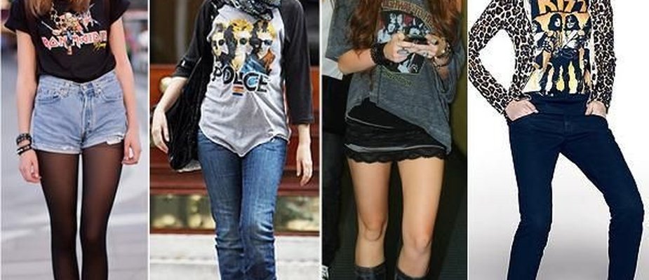 MONTANDO LOOKS COM CAMISETAS DE BANDA
