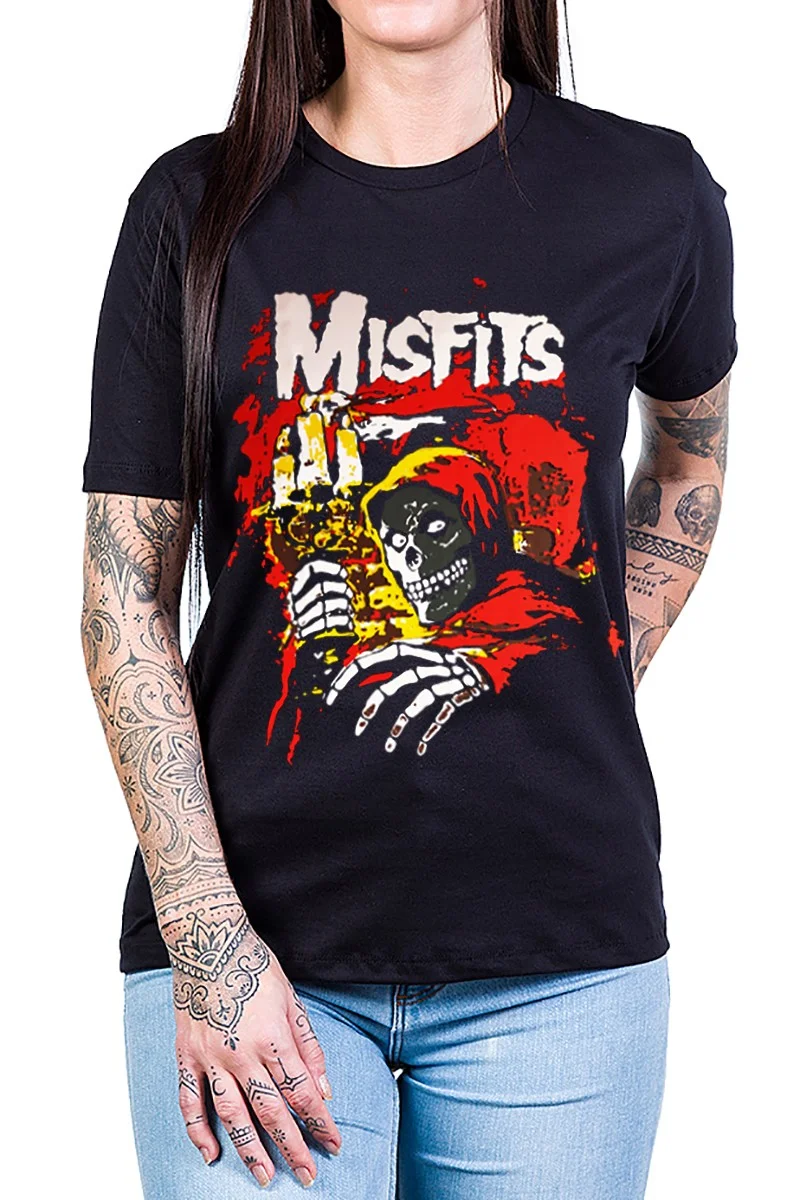 Camiseta Misfits American Psycho 100% Algodão