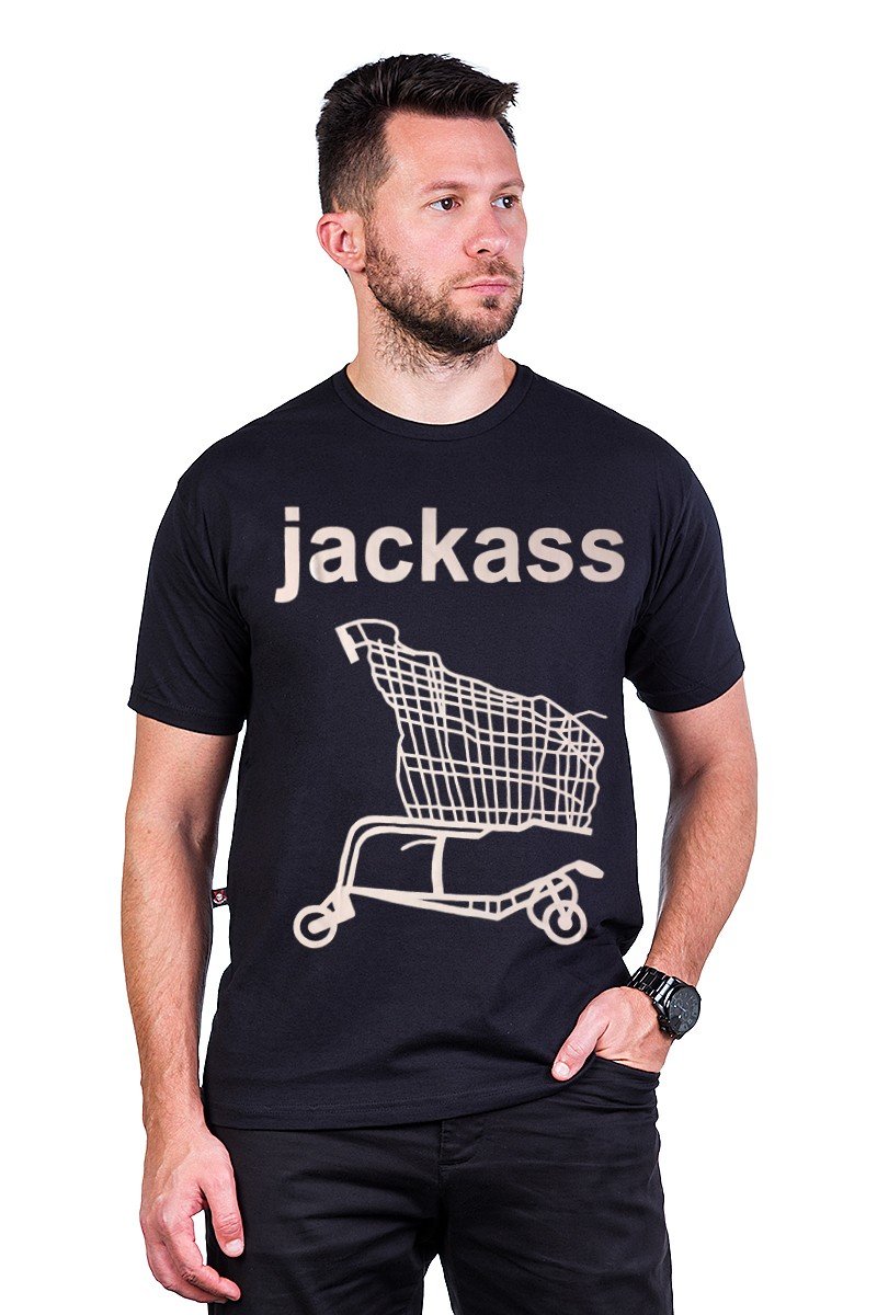 Camiseta Jackass Carrinho Reforço de Ombro a Ombro - UNISSEX