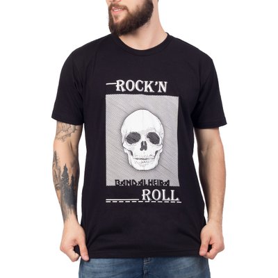 2875 caveira bandalheira rock n roll 100 algodao 1