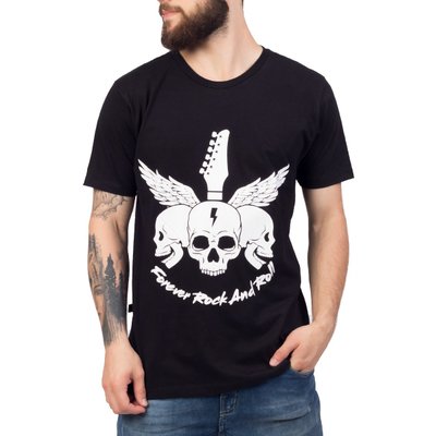 2884 caveira forever rock and roll preta 2