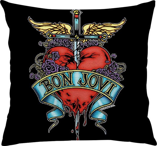 Capa para Almofada Decorativa Bon Jovi Greatest Hits Único