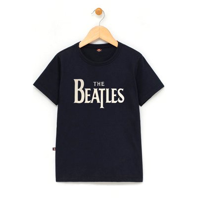 in627 u pr camiseta infantil the beatles escrita gola redonda