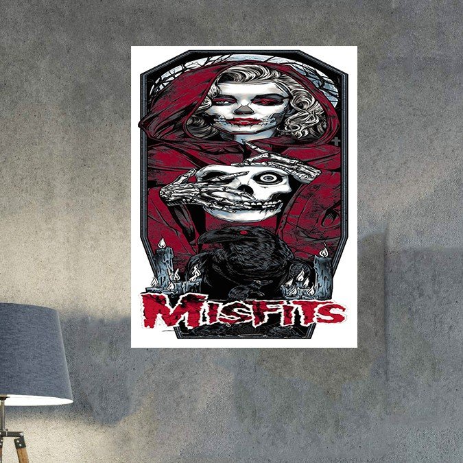 plc 0081 placa decorativa misfits corvo 2