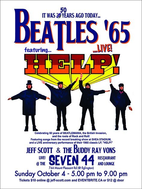Placa Decorativa The Beatles Help 65