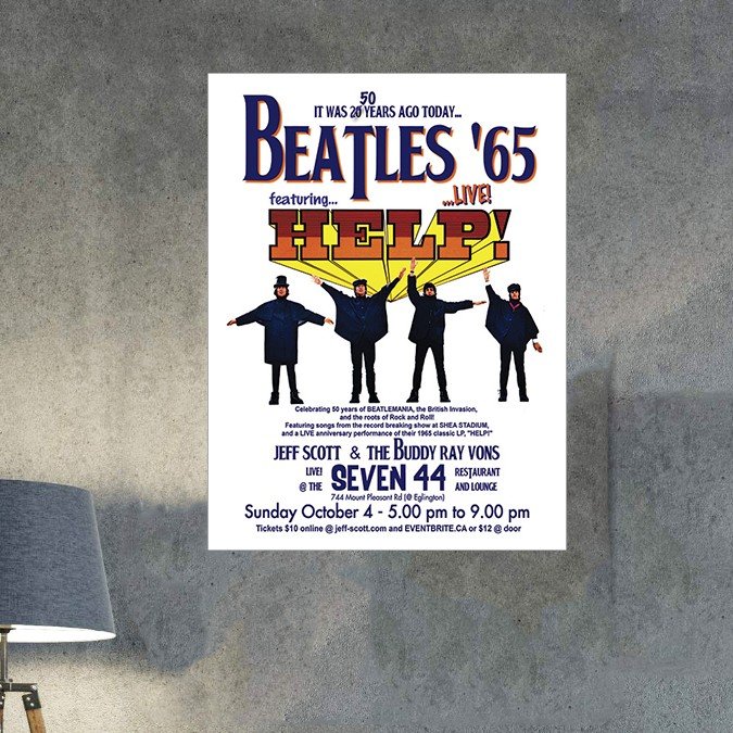 Placa Decorativa The Beatles Help 65