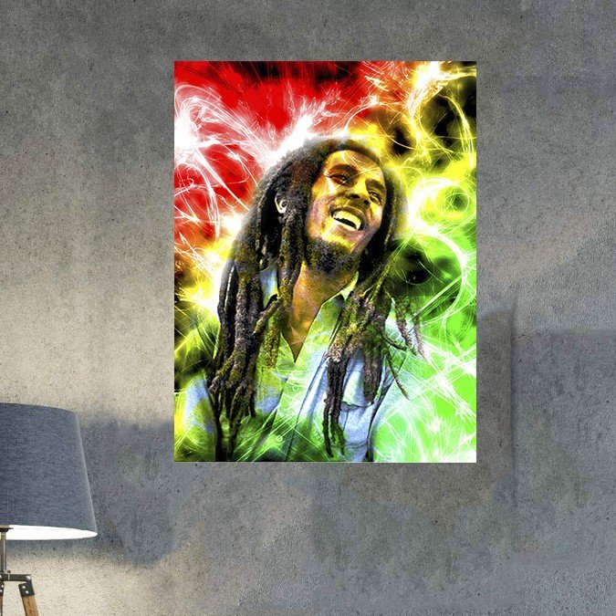 plc 0166 placa decorativa bob marley colorido 2