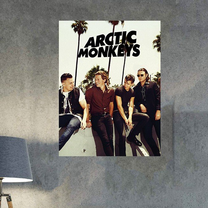 Placa Decorativa Arctic Monkeys Sentado Muro