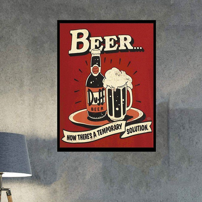 plc 0268 placa decorativa beer now theres a temporary 2