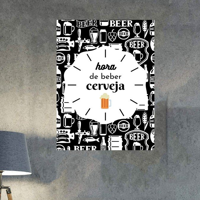 plc 0338 placa decorativa hora de beber cerveja 2