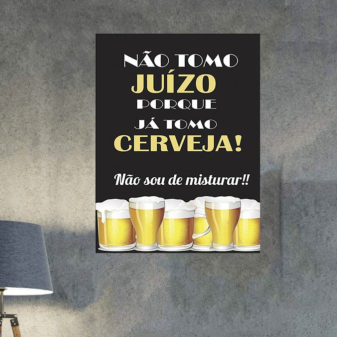 plc 0342 placa decorativa nao tomo juizo porque ja tomo cerveja 2