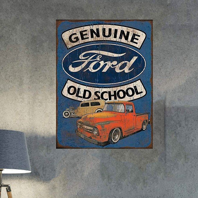 FORD　VintagePoster Classic Ford Car Original Vintage Wall Art Home Decor - POSTER