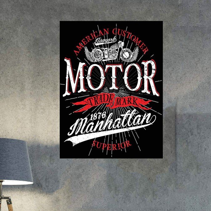 plc 0585 placa decorativa american customer motor machattan 1