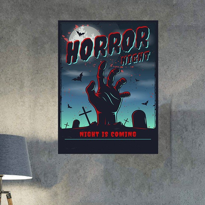 plc 0732 placa decorativa cemiterio horror night 1