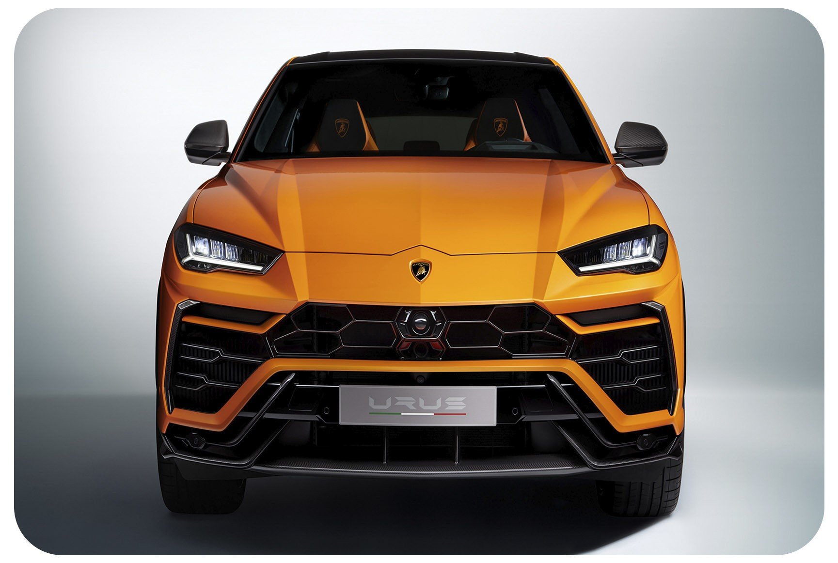 Tapete Para Porta Carro Lamborghini Urus Pearl Capsule Laranja