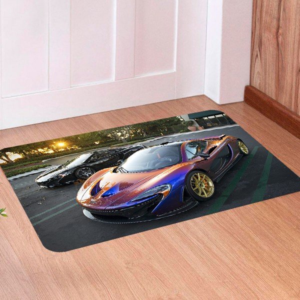 tpe 276 tapete para porta carro mclaren p1 colorido 4