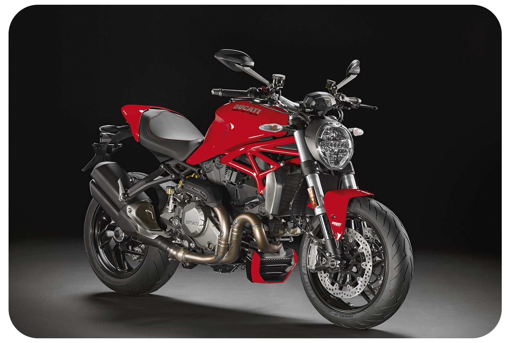 Tapete Para Porta Moto Ducati Monster 1200 Vermelha