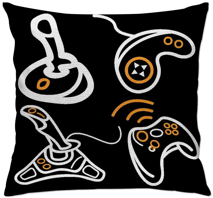 cap116 capa para almofada decorativa controle de video game decorativo 2