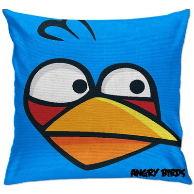 cap135 capa para almofada decorativa angry birds azul claro 2