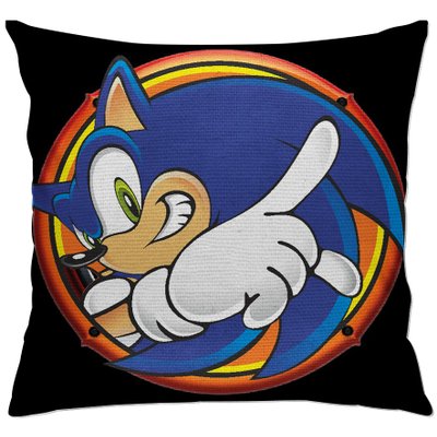 cap140 capa para almofada decorativa sonic adventure logo 2
