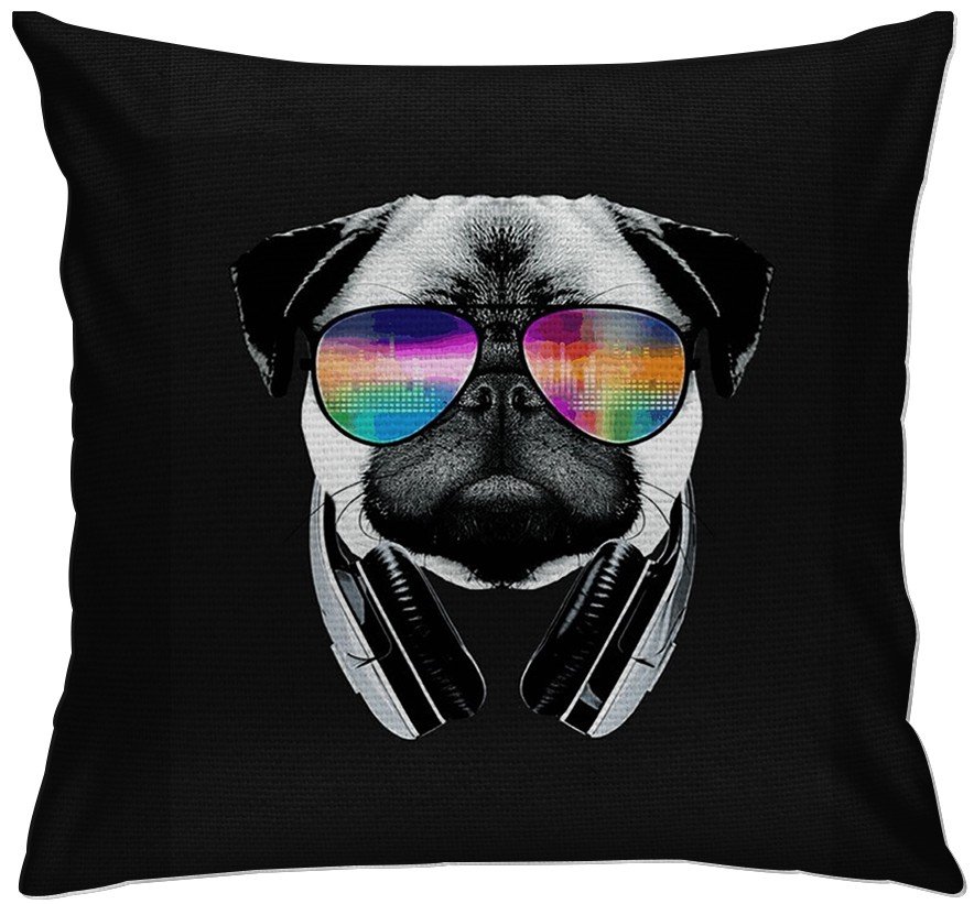 cap144 capa para almofada bulldog oculos colorid 2