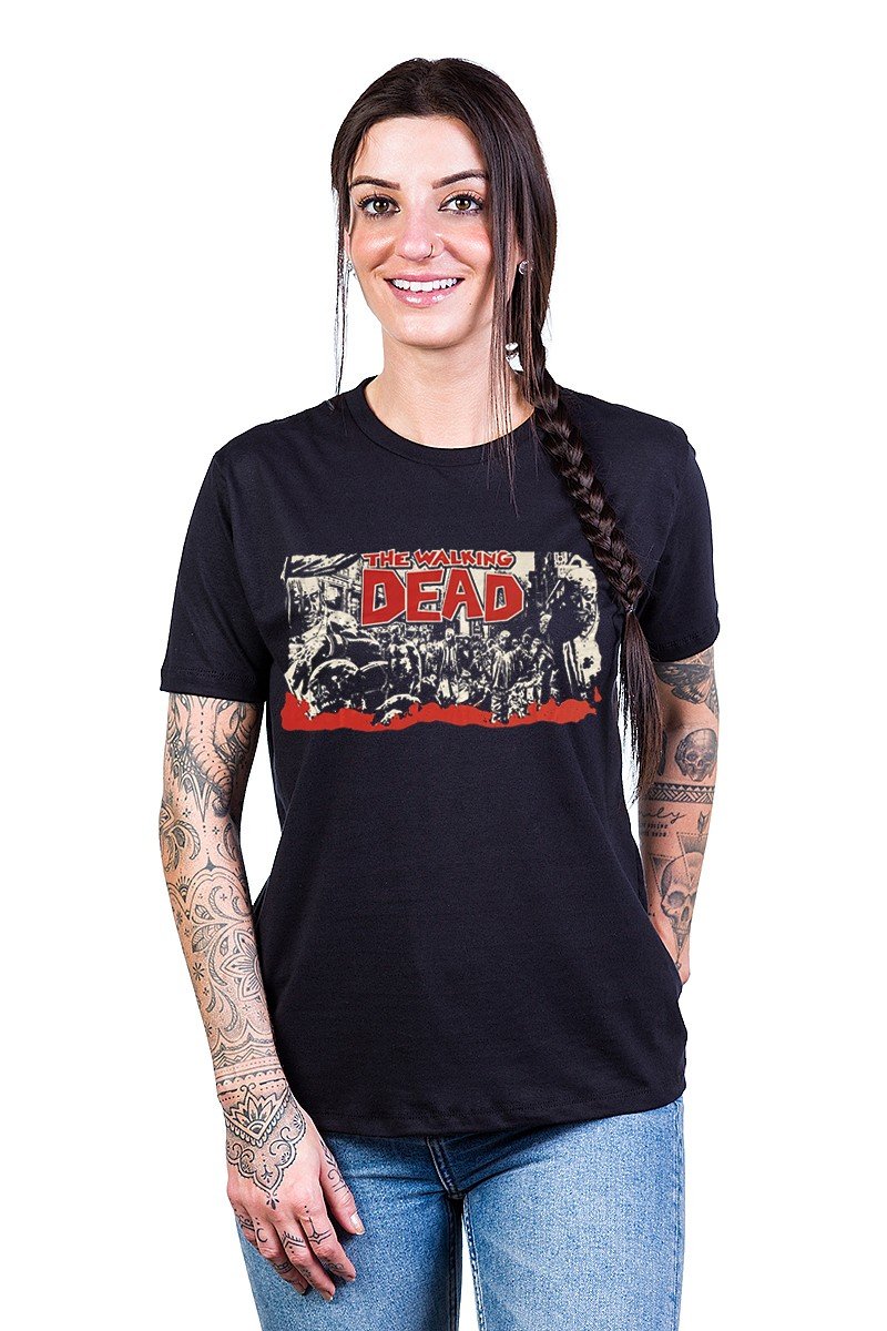 Camiseta The Walking Dead Manga Curta - Unissex