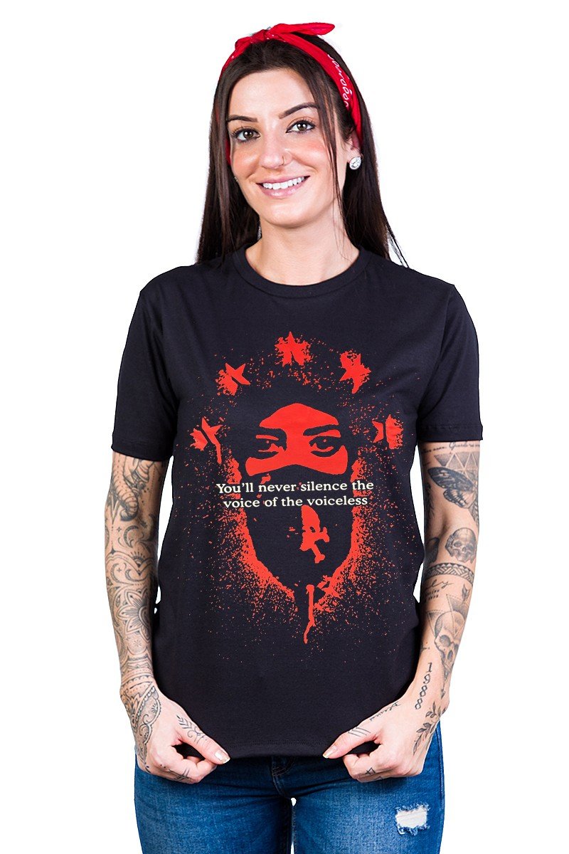 Camiseta Rage Against the Machine Gola c/ Elastano - Unissex