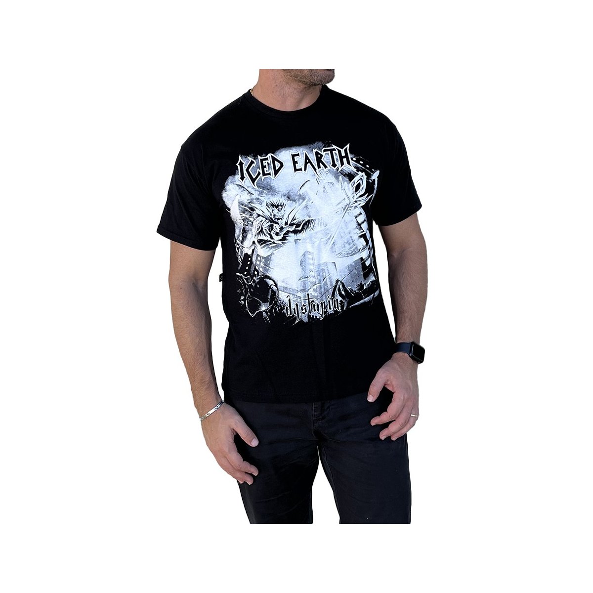 Camiseta Etnies DYSTOPIA - Blancas - Algodón 100% USA - Ajuste Amplio
