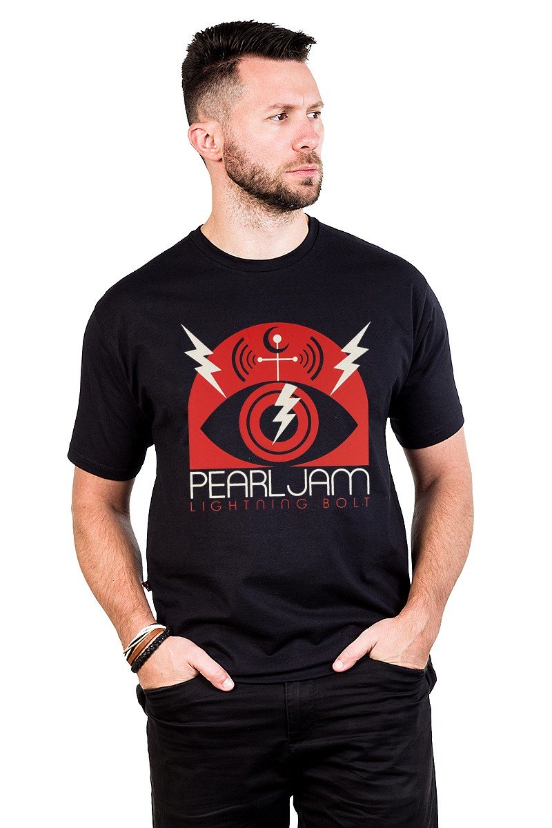 Camiseta Pearl Jam Lightning Bolt 100% Algodão