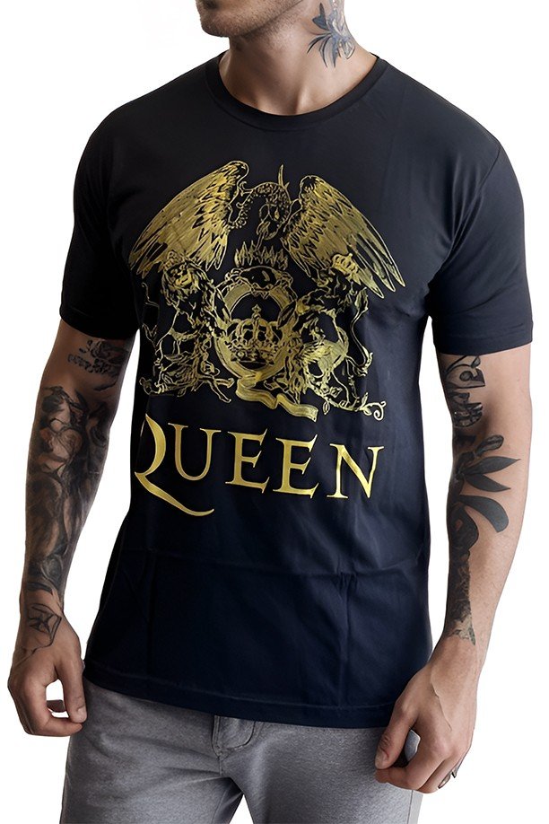 Camiseta Queen Logo Oficial High definition - UNISSEX