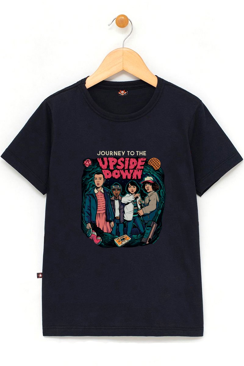 Camiseta Infantil Stranger Things Alta Definição Unissex