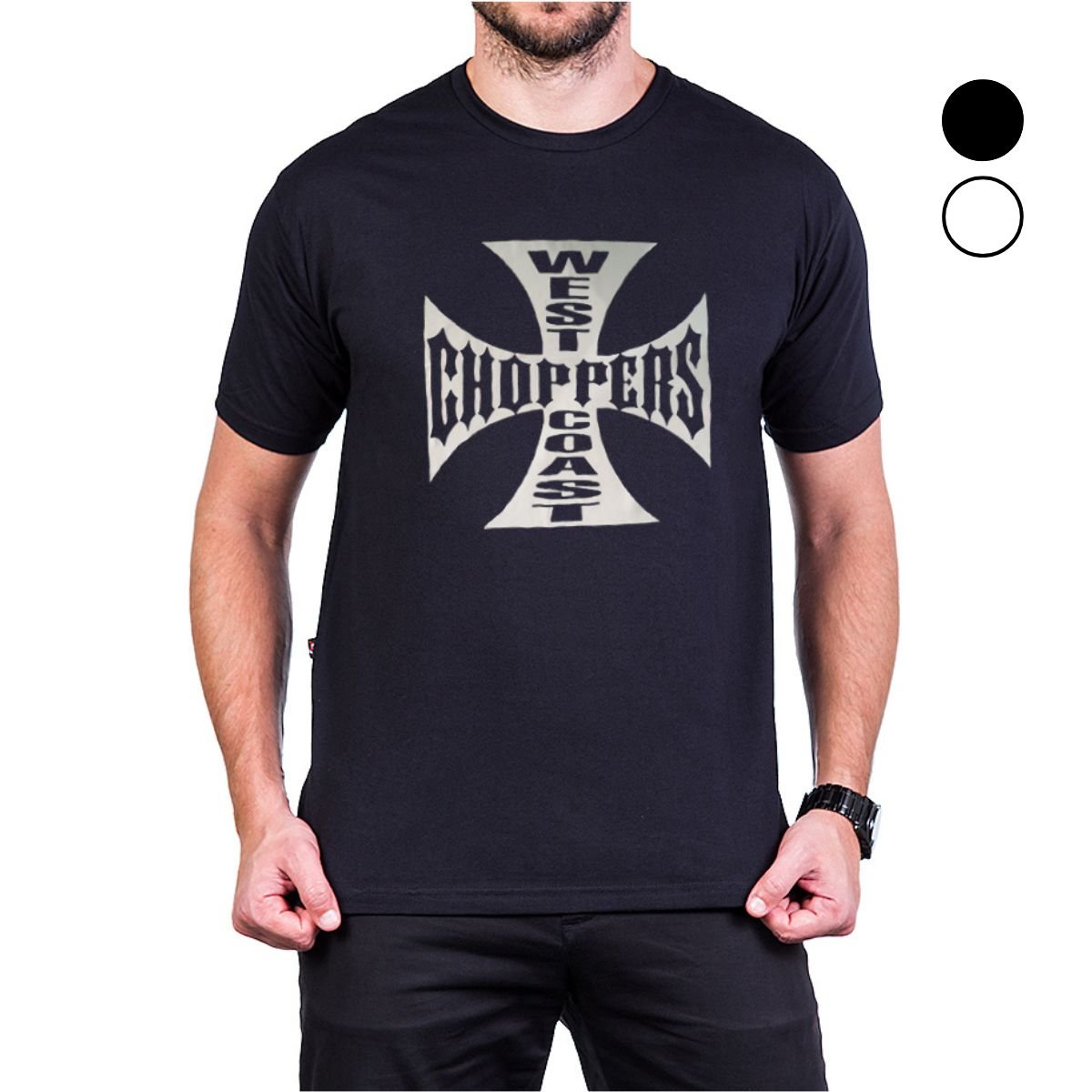 Camiseta Moto West Coast Choppers Preto ou Branco Unissex - 100