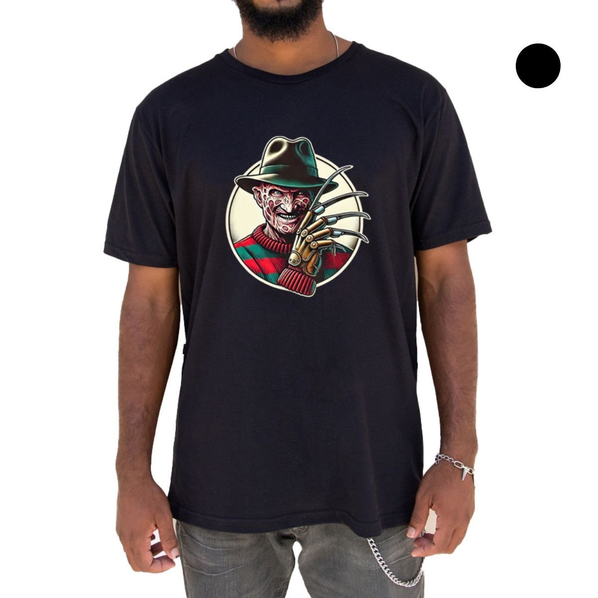 Camiseta Freddy Krueger Personagens Terror Alta Definição - Unissex