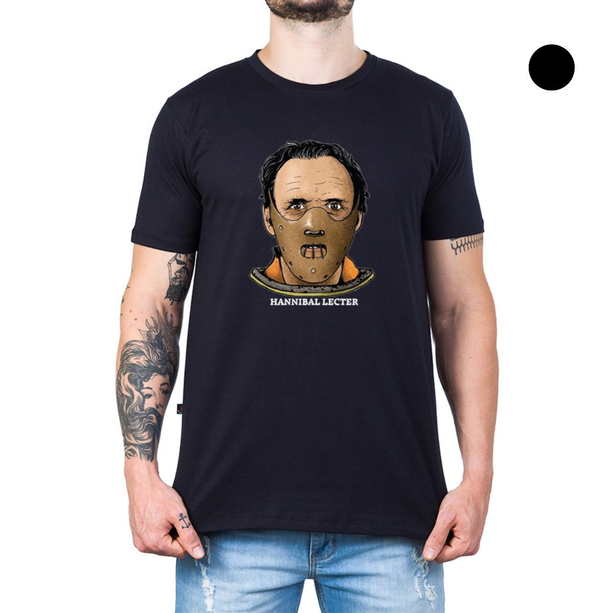 Camiseta Hannibal Lecter Serial Killer Terror Alta Definição - Unissex