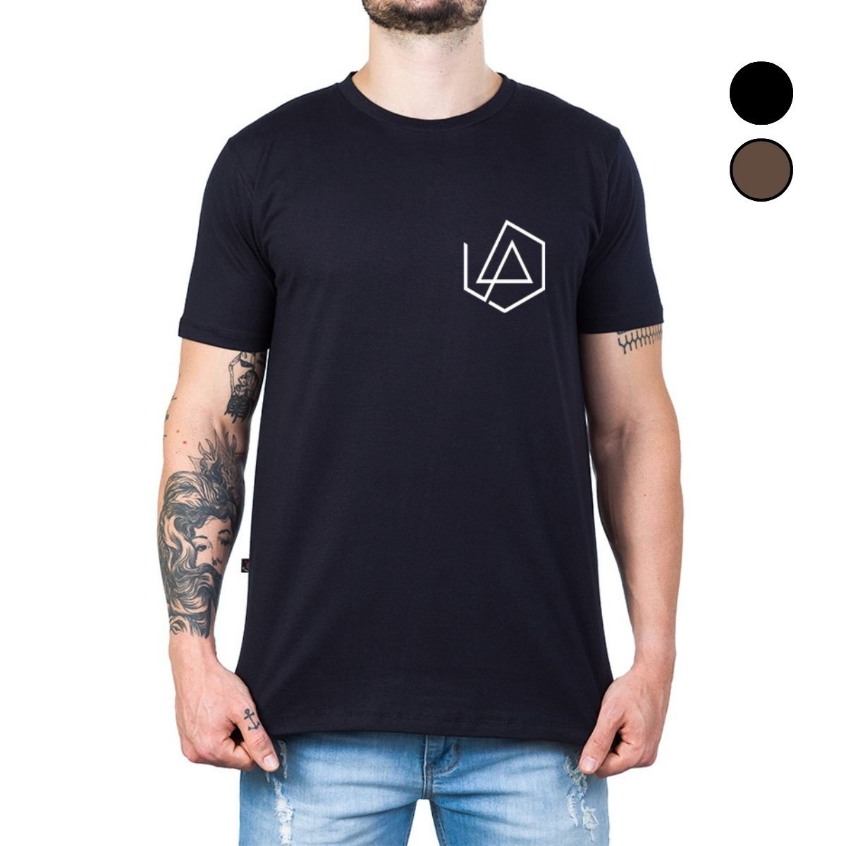 Camiseta Linkin Park Logo Banda Peito Alta Definição - Unissex