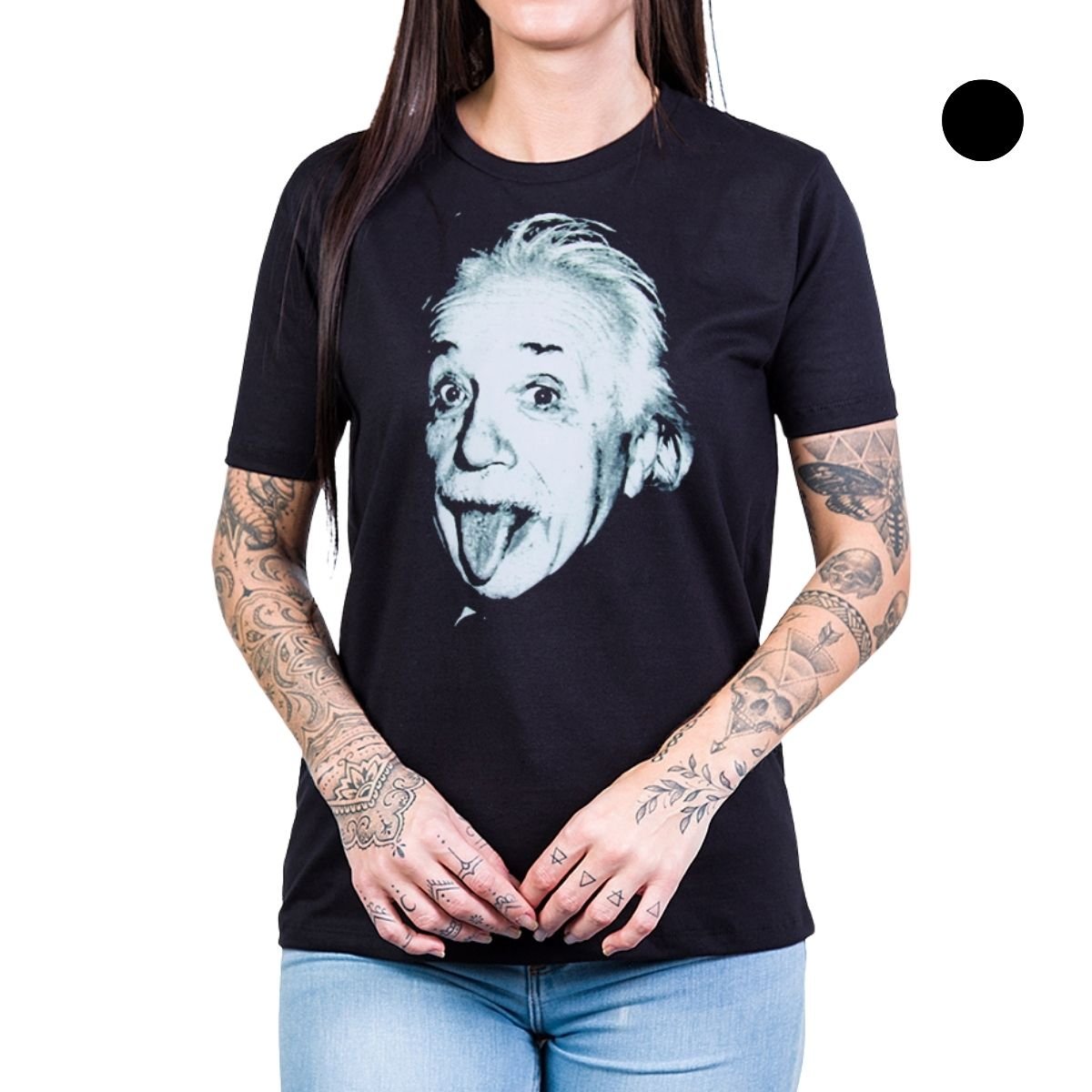 Camiseta Albert Einstein Foto UNISSEX
