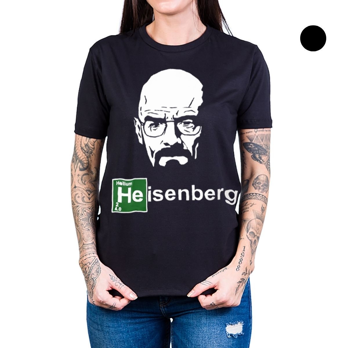 Camiseta Breaking Bad Heisenberg Com Estampa UNISSEX