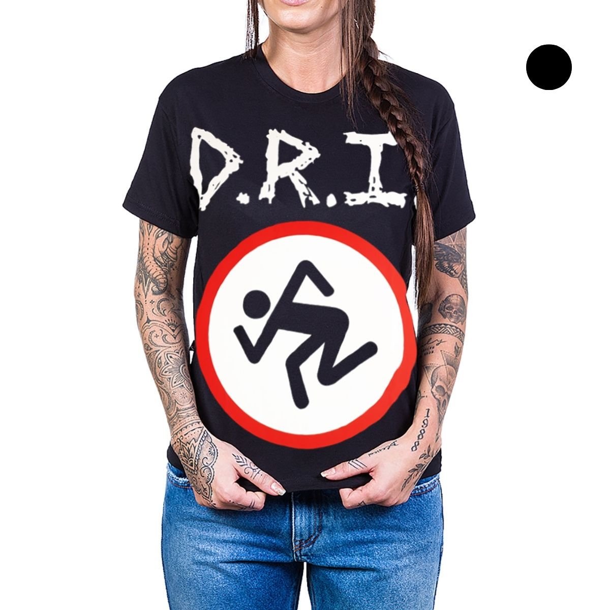 Camiseta D.R.I. Logo Dirty Rotten Imbeciles Manga Curta - UNISSEX