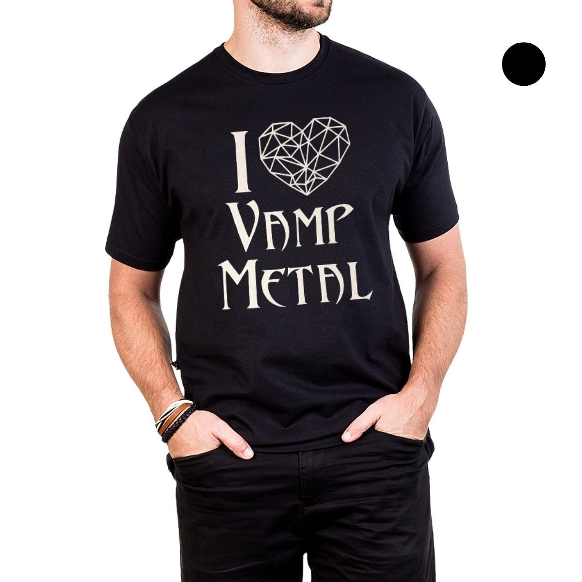 VAMP Tシャツ Camiseta I Love Vamp Metal - UNISSEX