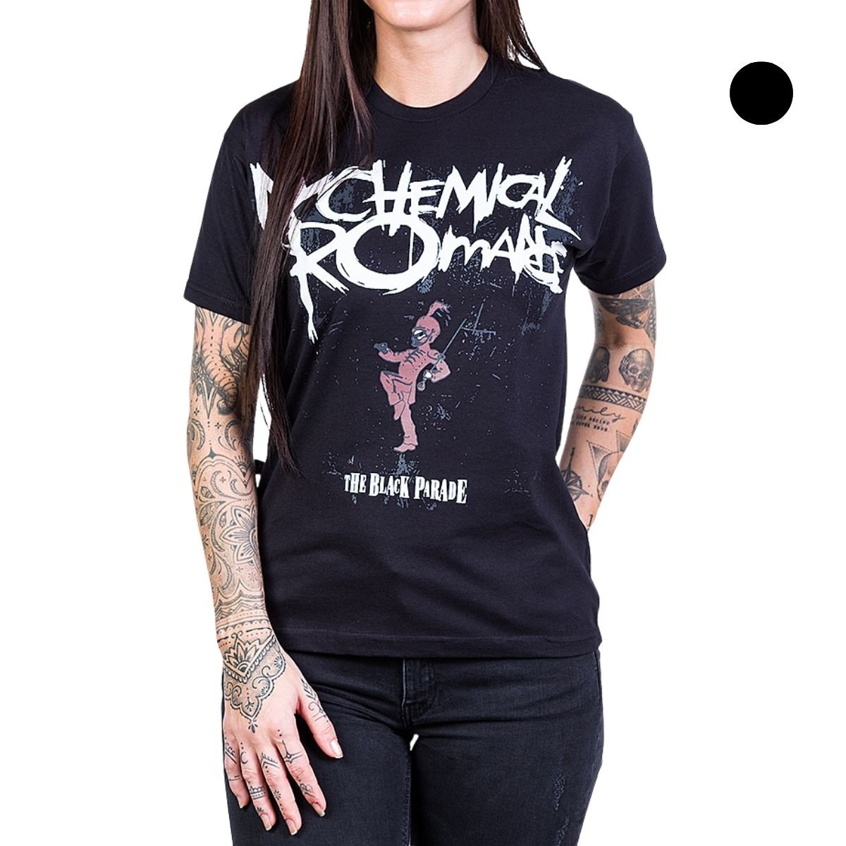 Camiseta My Chemical Romance The Black Parade Gola c/ Elastano