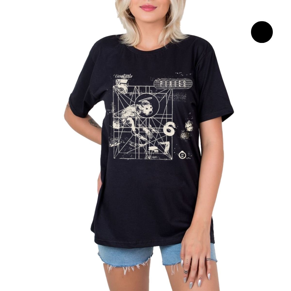 Camiseta Pixies Doolittle Manga Curta Unissex