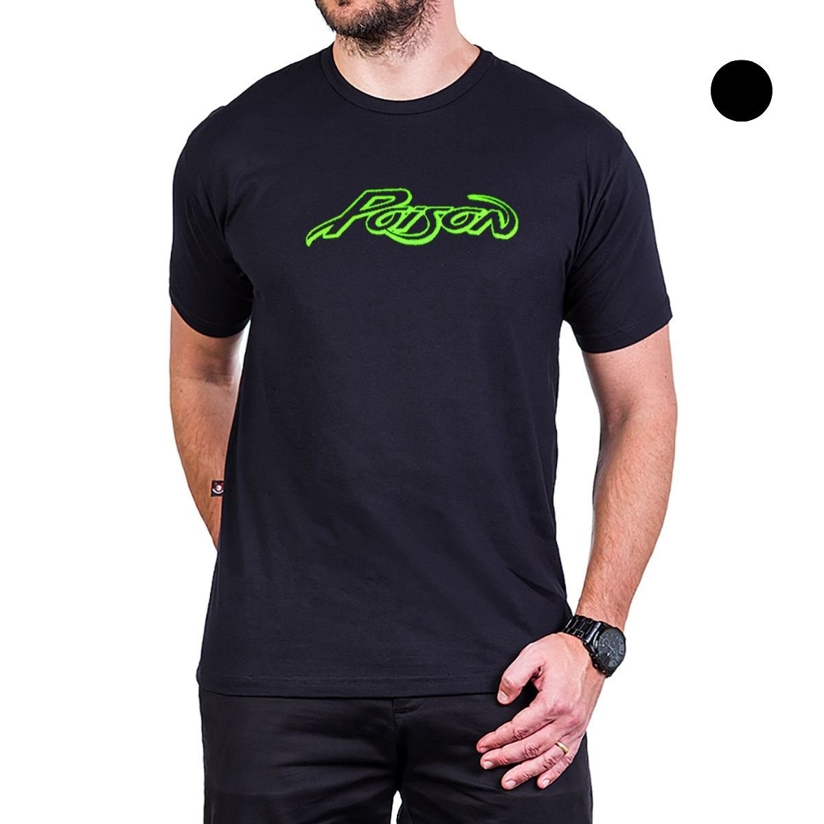 Camiseta Poison Escrita 100% Algodão - UNISSEX