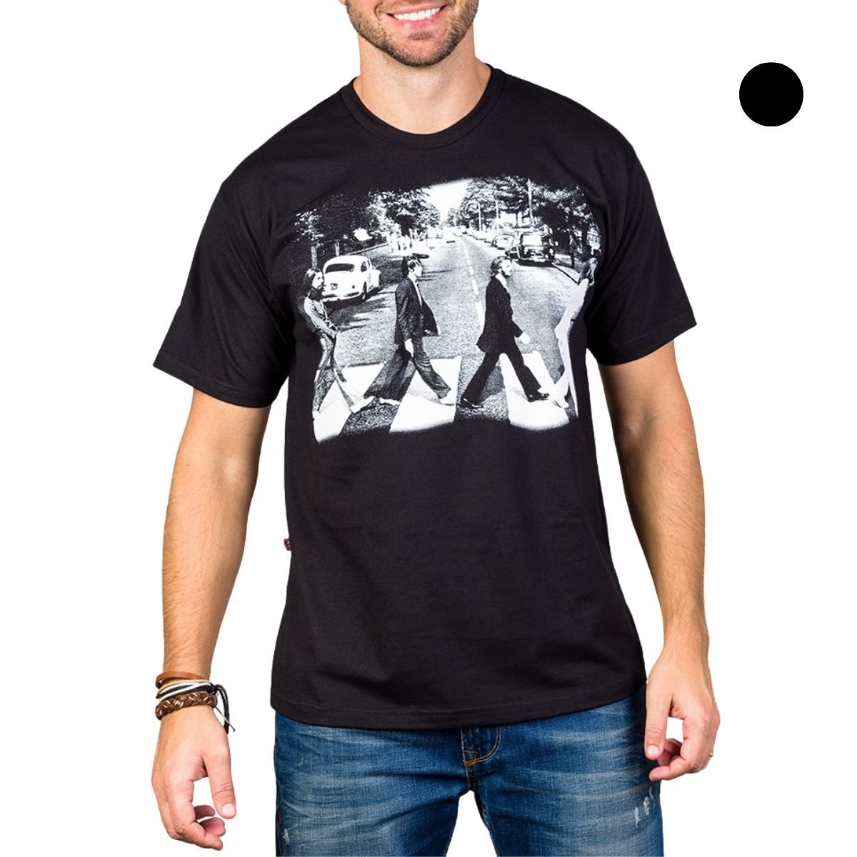 Camiseta The Beatles Abbey Road Gola Redonda - UNISSEX