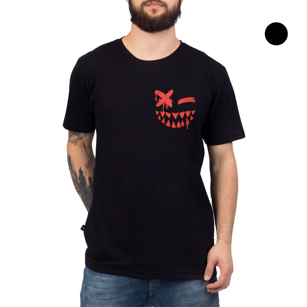 Camiseta Smile Dentes 100% Algodão - Unissex